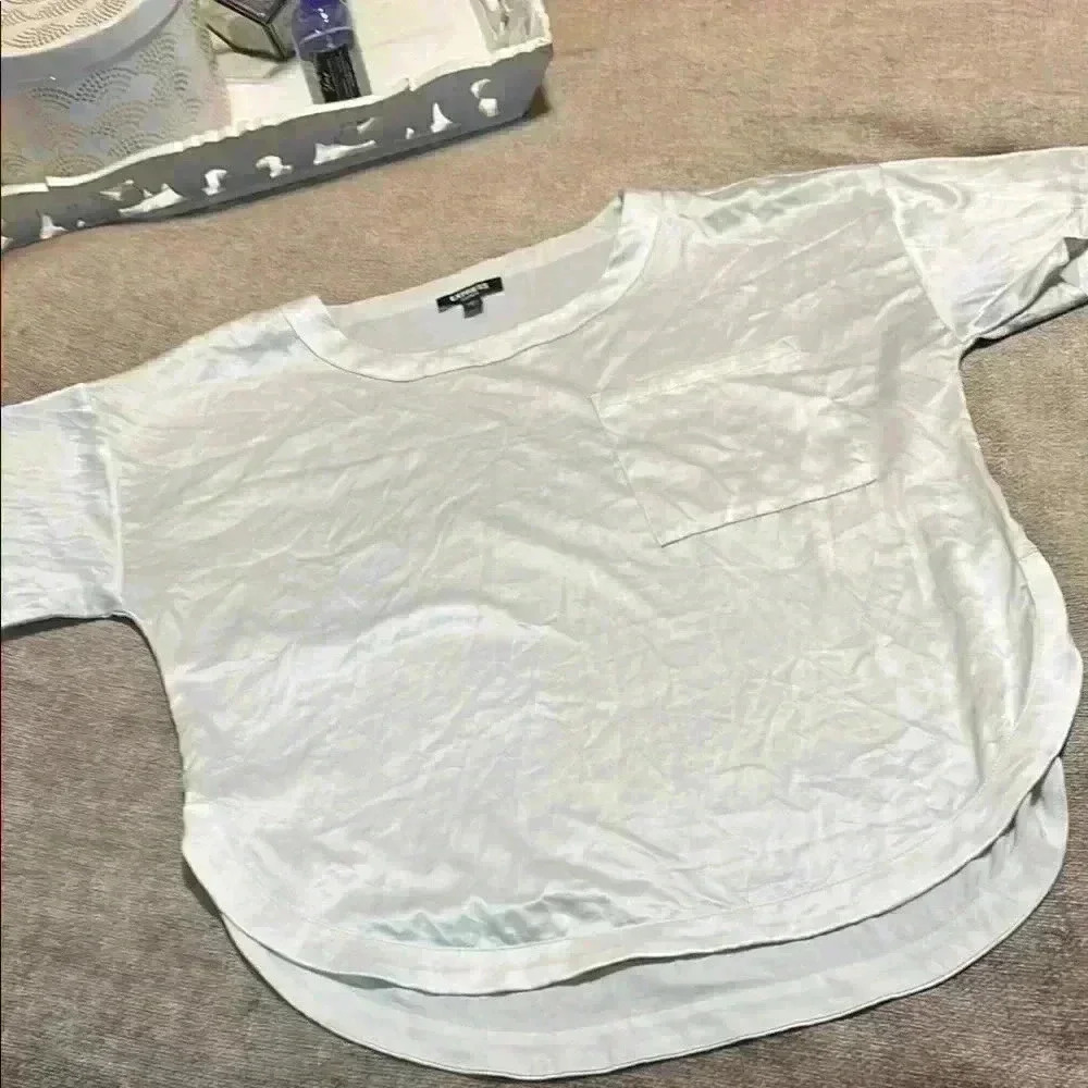 White Express Short Sleeve Blouse